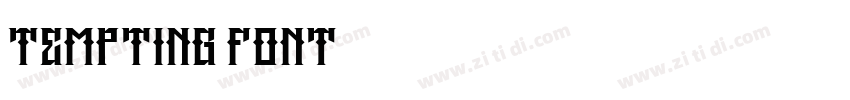 Tempting font字体转换